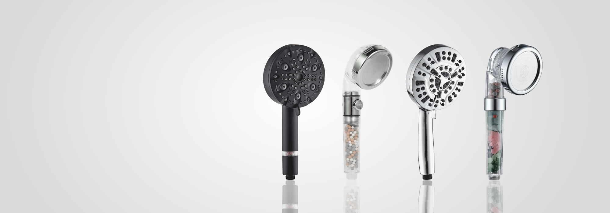 Pommeau de douche à main avec filtre et flexible - haute pression