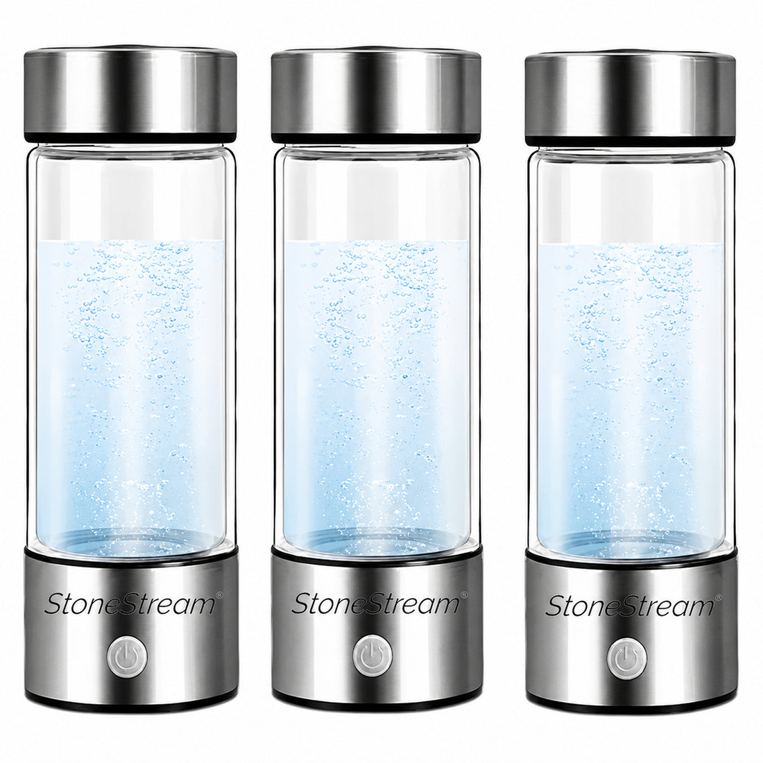 3-Pack Waterstof waterfles