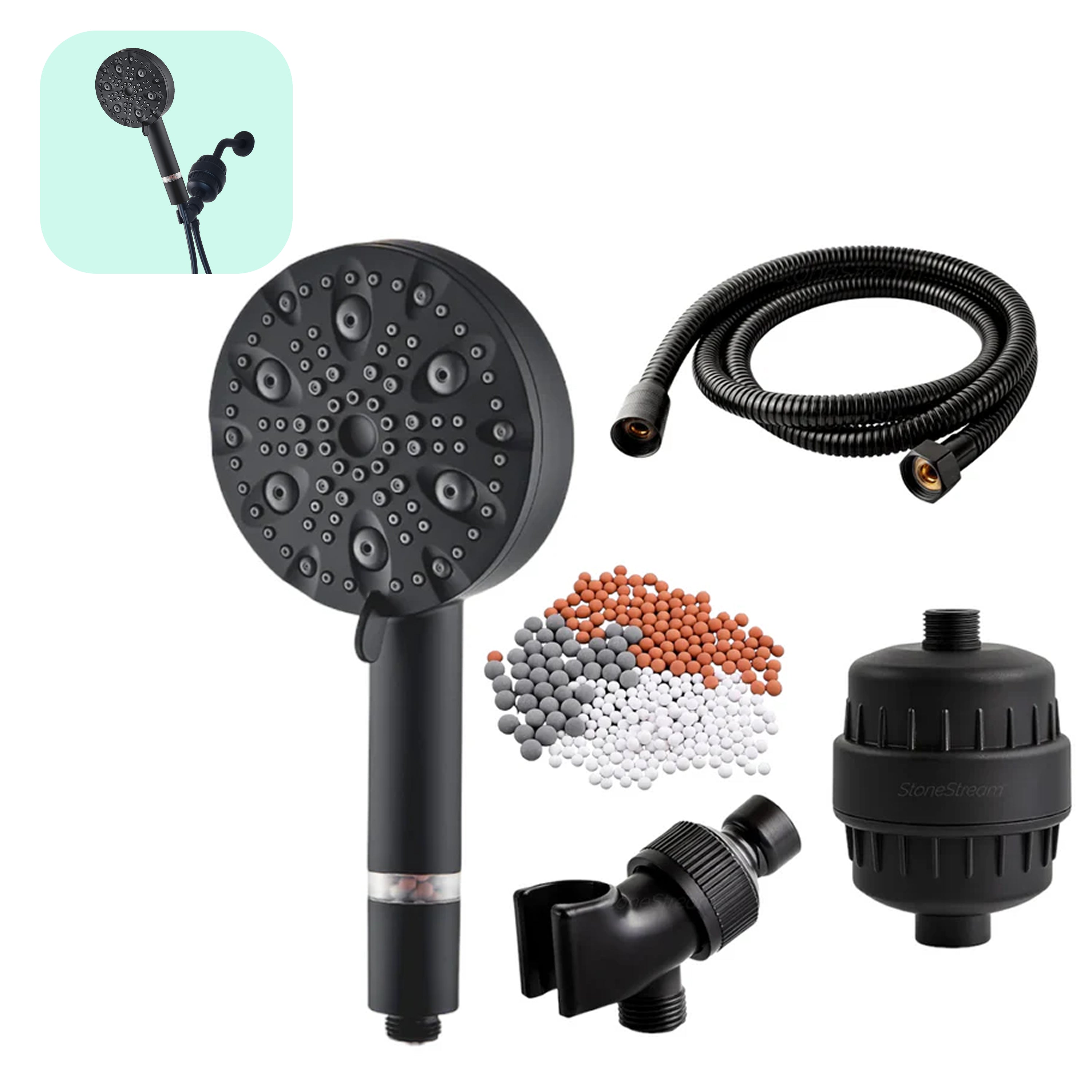 Ecolux 9 Standen Hogedruk Douchekop (Gefilterd)