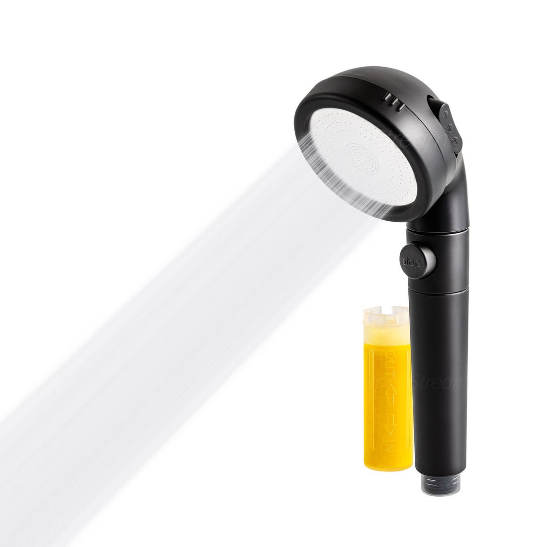 Black Vitamin C Shower Head