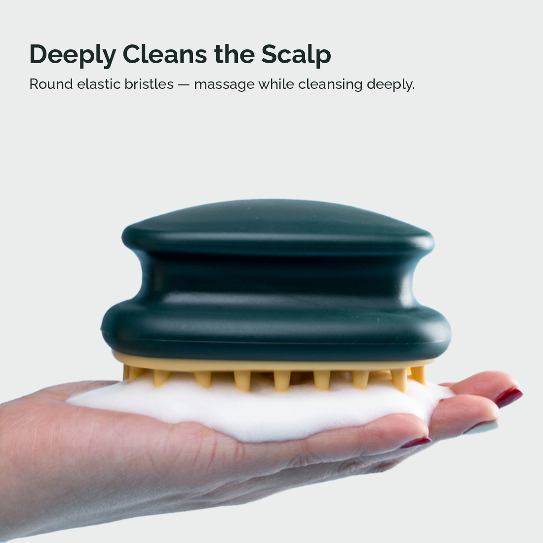 Hoofdhuidmassageborstel voor de Douche