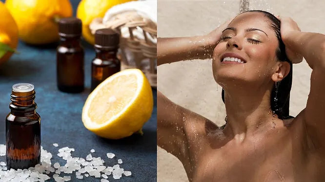 Expérience spa à domicile avec douche filtrée et aromathérapie