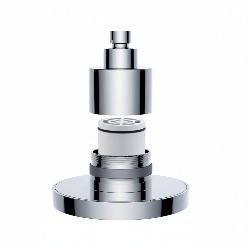 Filtered Shower Head with Rainfall Spray