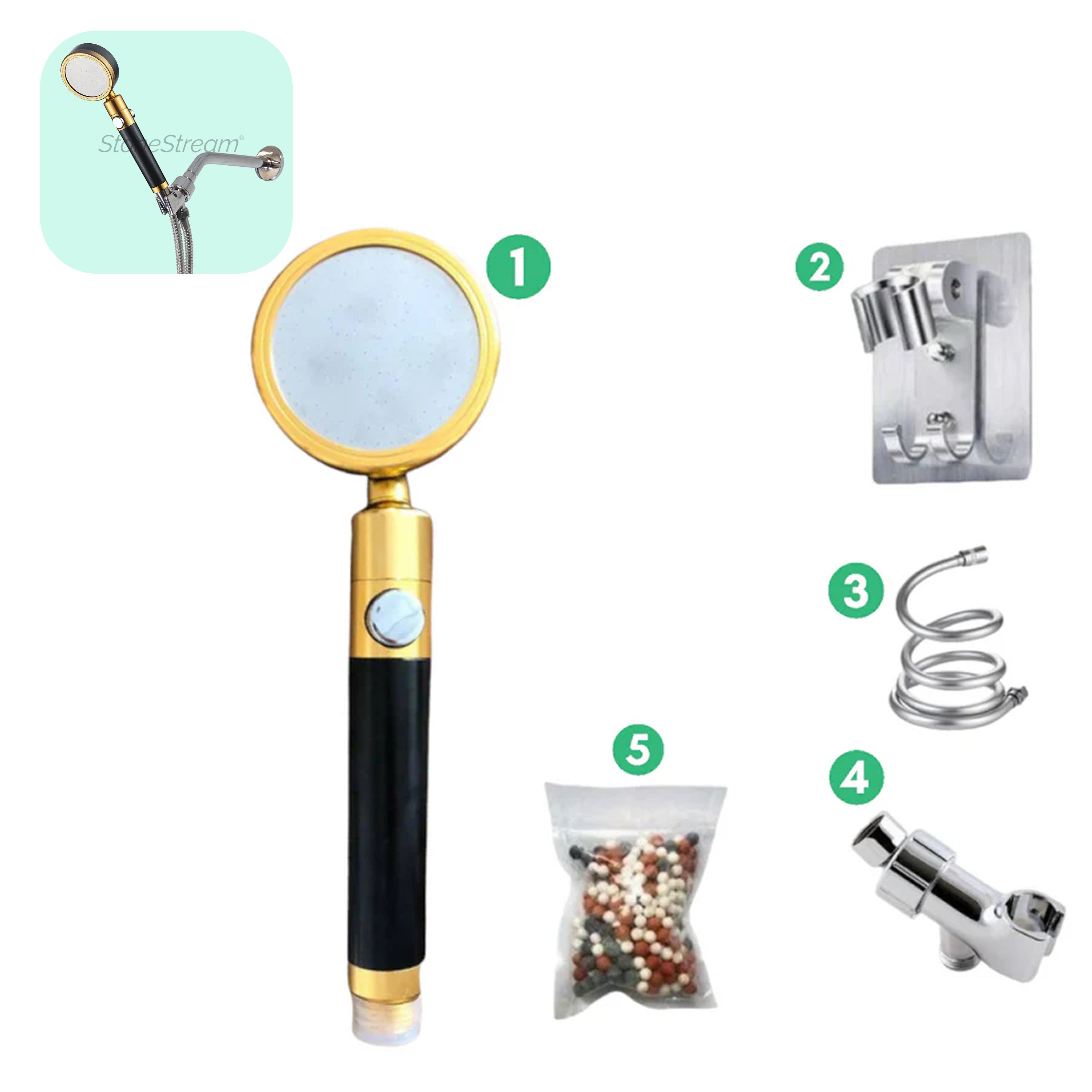 Ecolux Metallic Douchekop