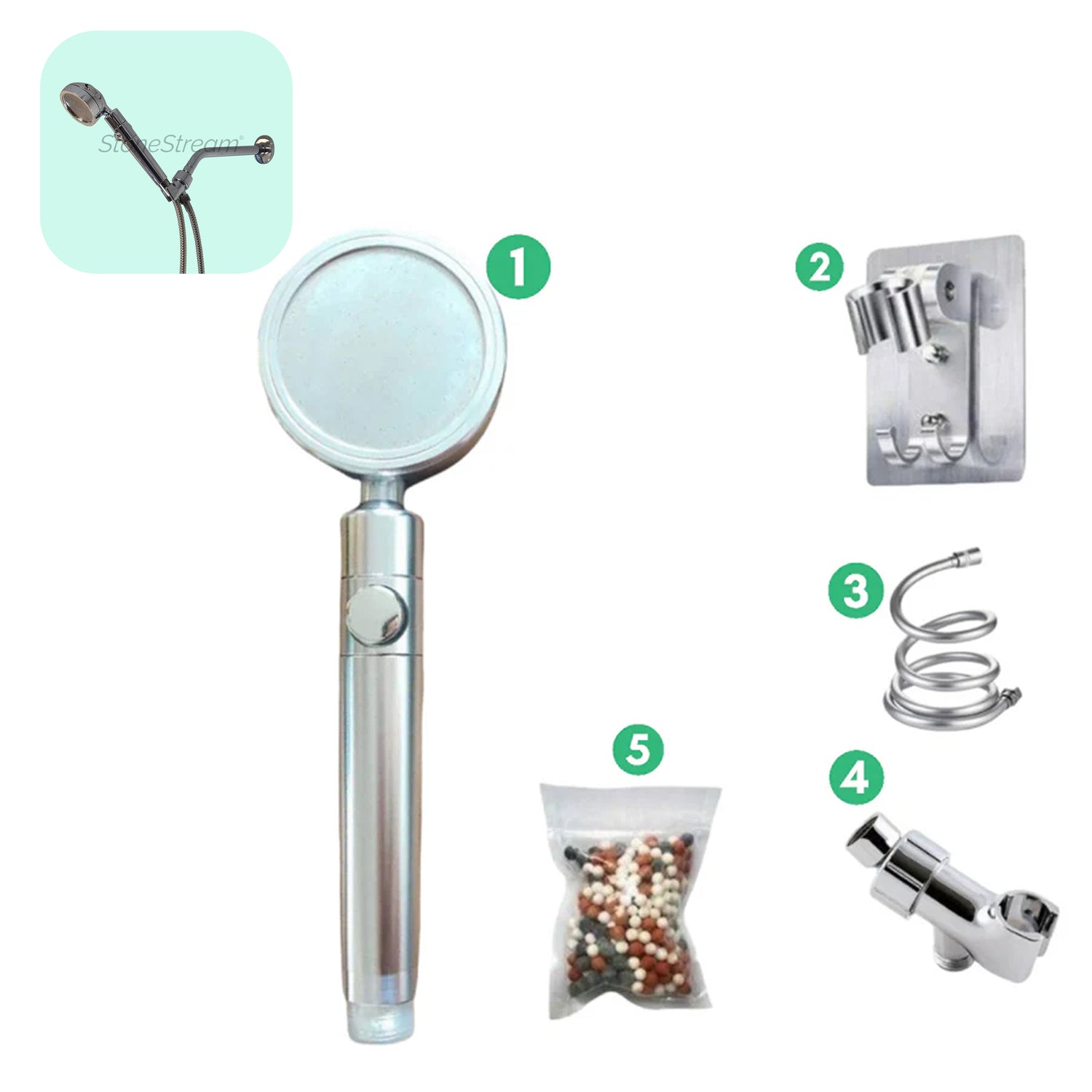 Ecolux Metallic Douchekop