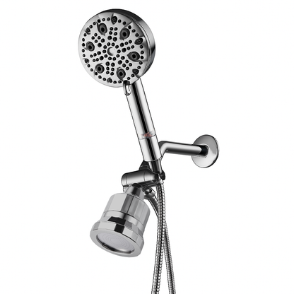 9-Mode Luxury Handheld &amp; Wall Combo Shower Head with Filtration Kit