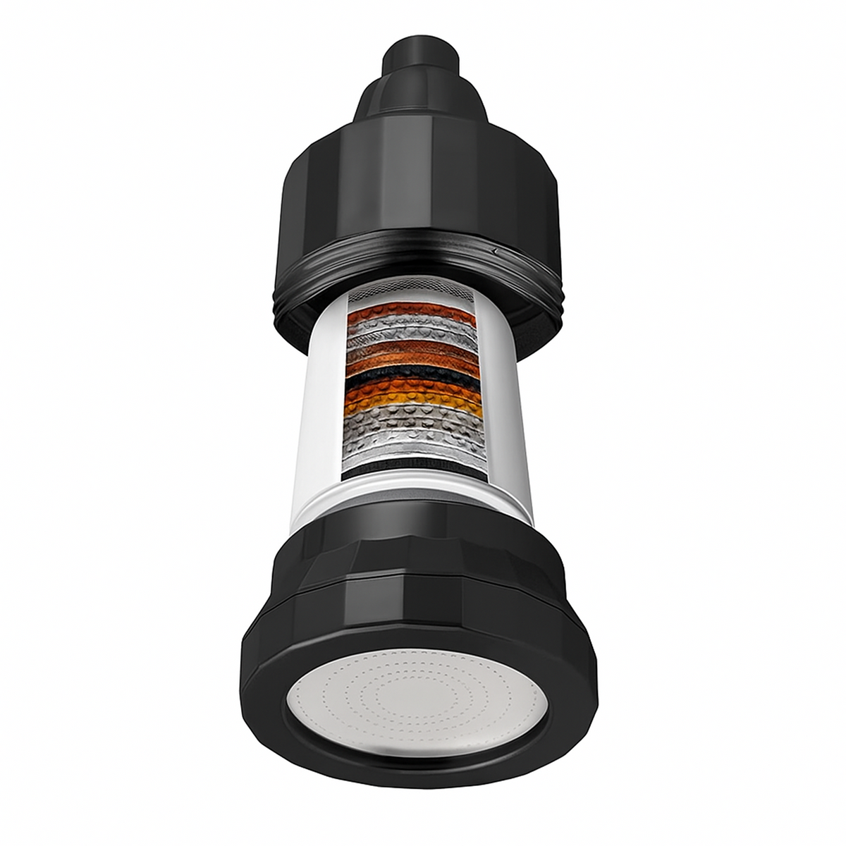 EcoLux wand-douchekop met 15-traps filter