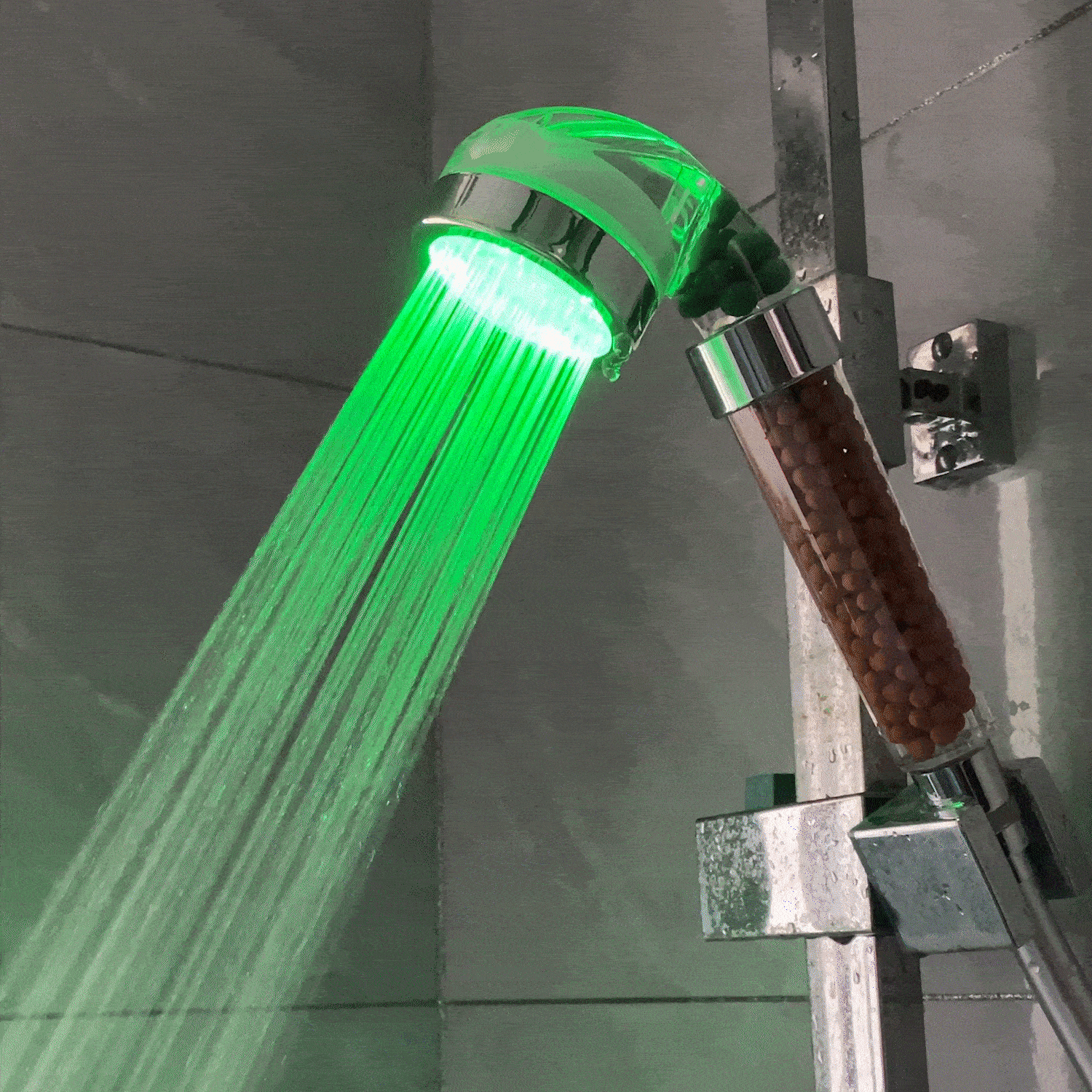 LED Ionic douchekop