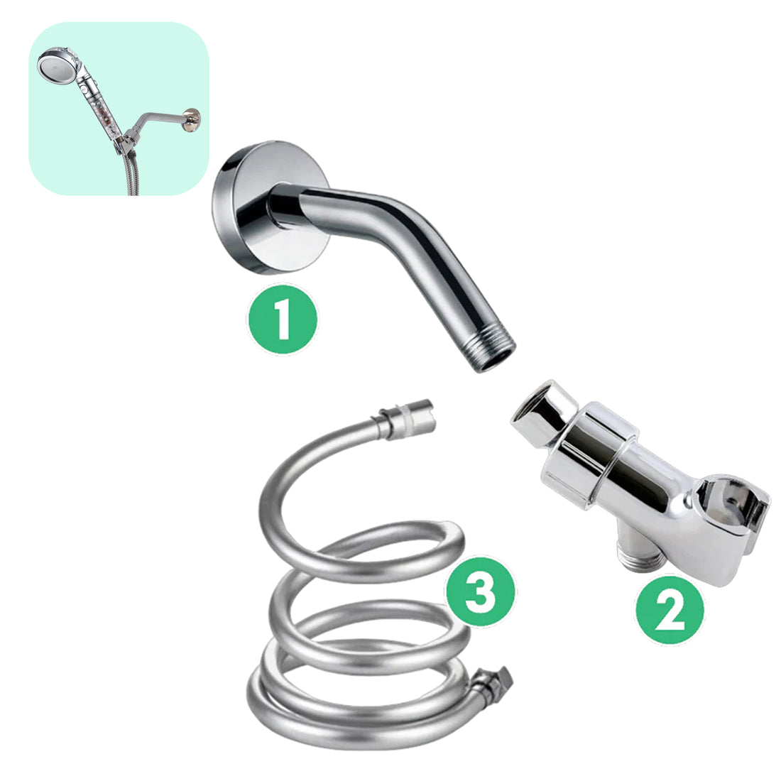 Wall Installation Kit - Chrome