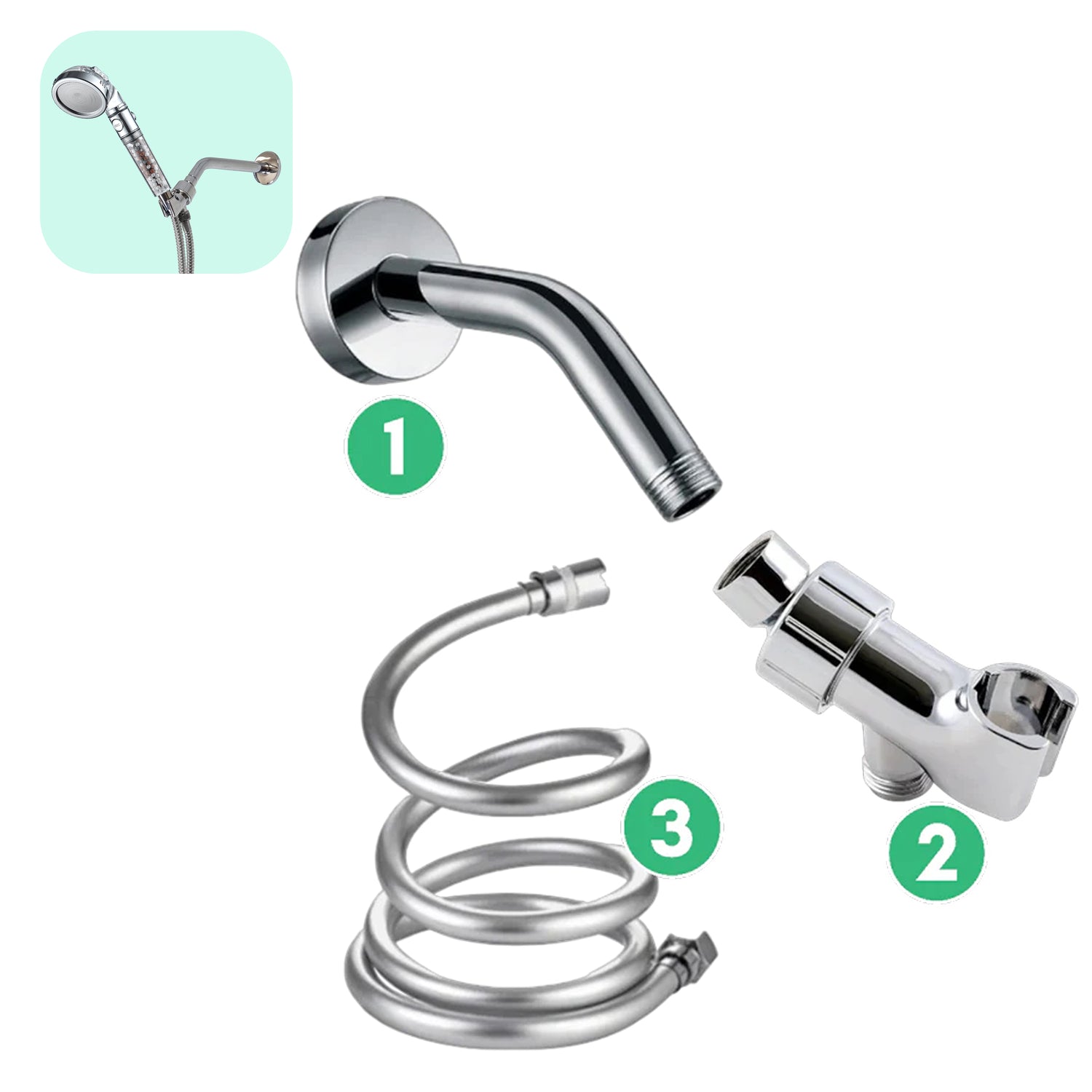 Wall Installation Kit - Chrome